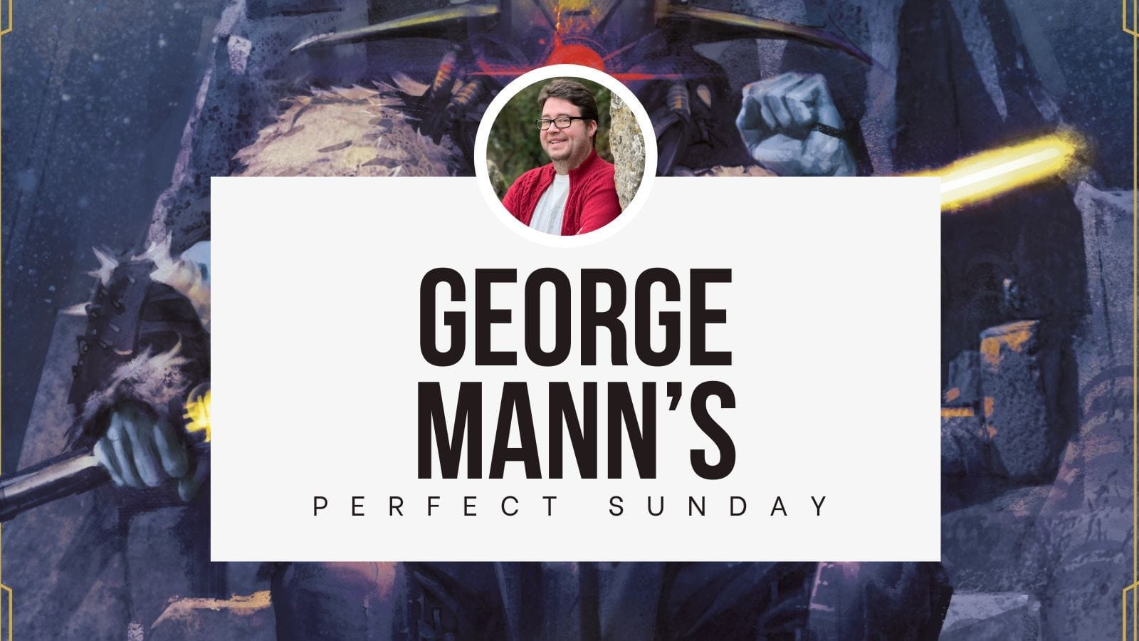 A perfect Sunday with... George Mann