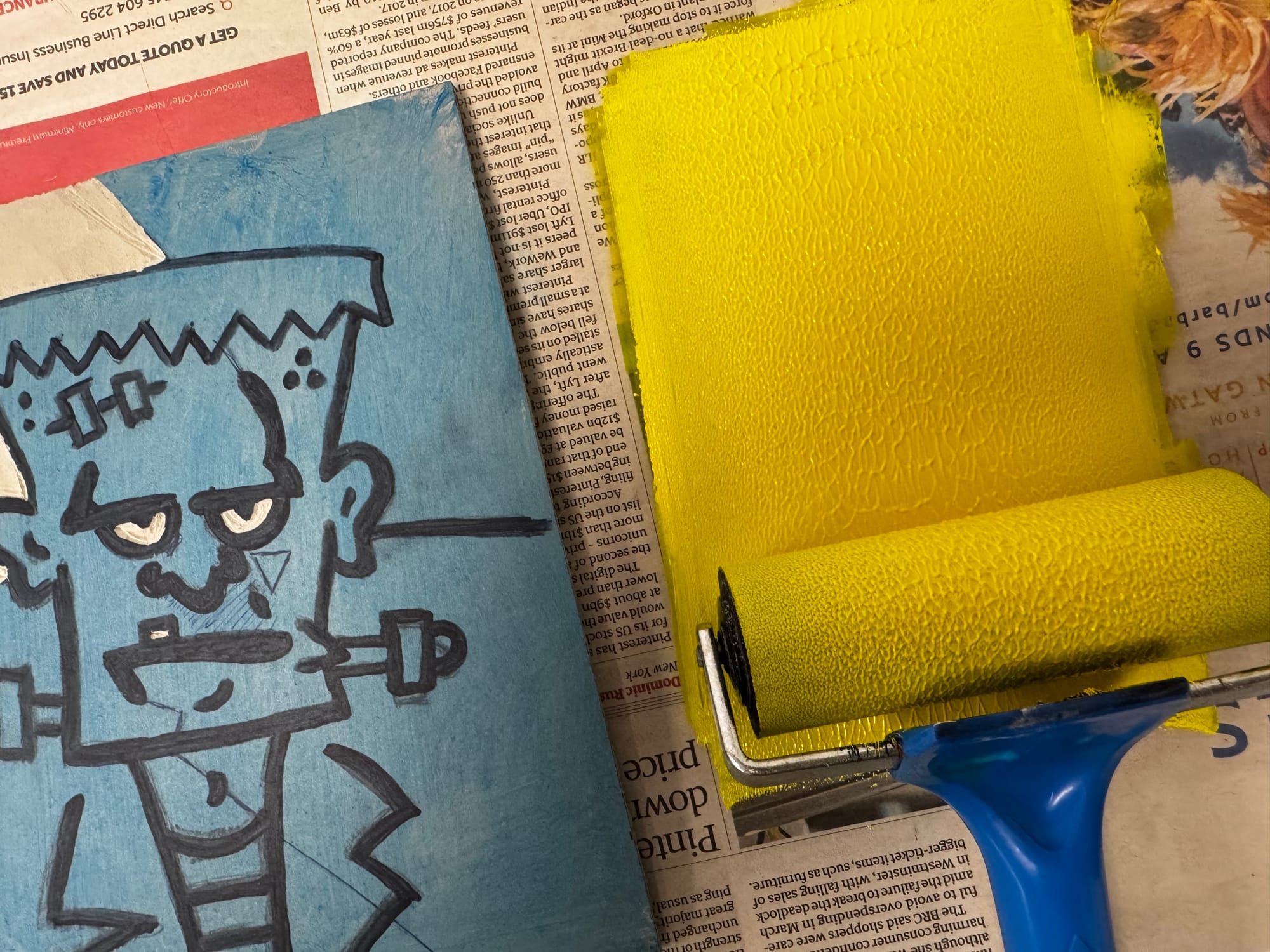 My latest lino project – mistakes and all!