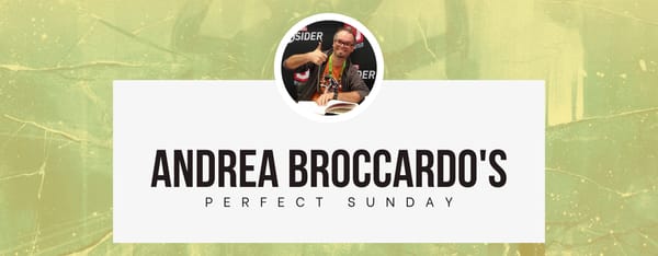 A perfect Sunday with... Andrea Broccardo